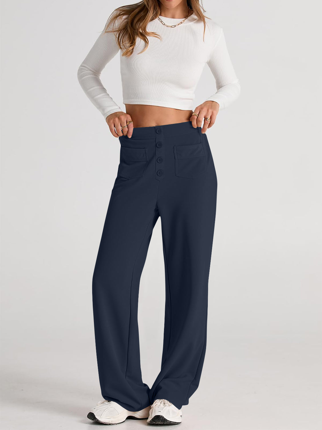 High Waist Wide Leg Pants Pants