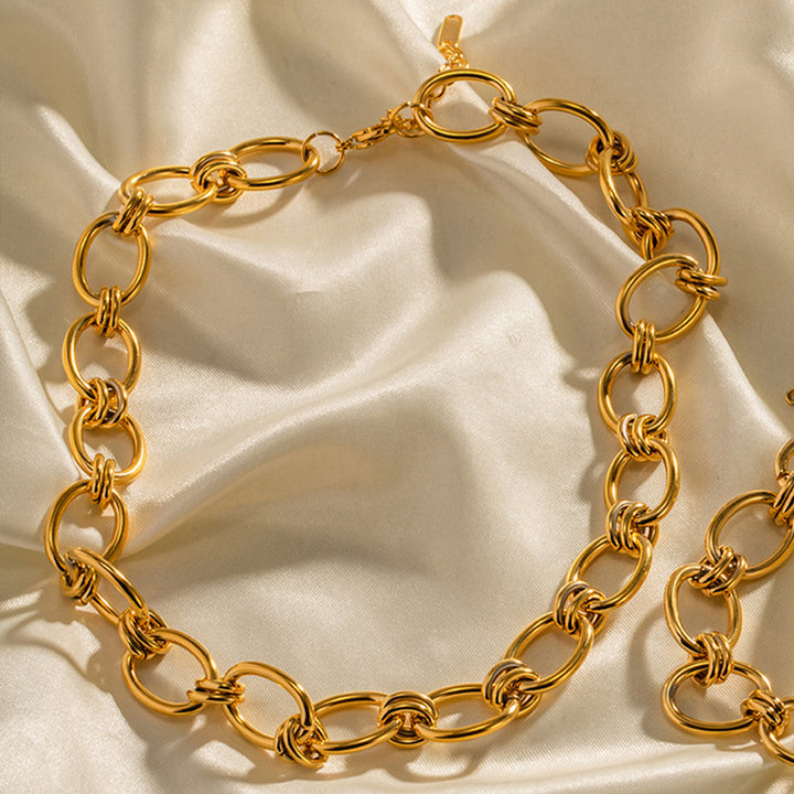 18K Gold-Plated Stainless Steel Necklace 