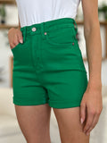 Judy Blue Full Size Tummy Control Garment Dyed Denim Shorts 