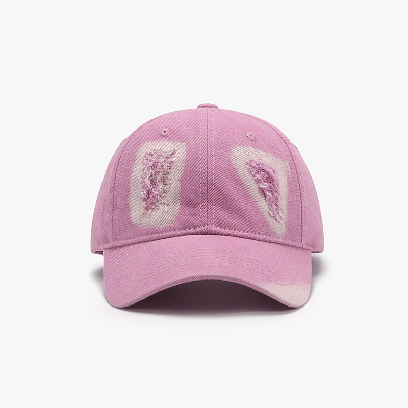 Distressed Cotton Baseball Cap 