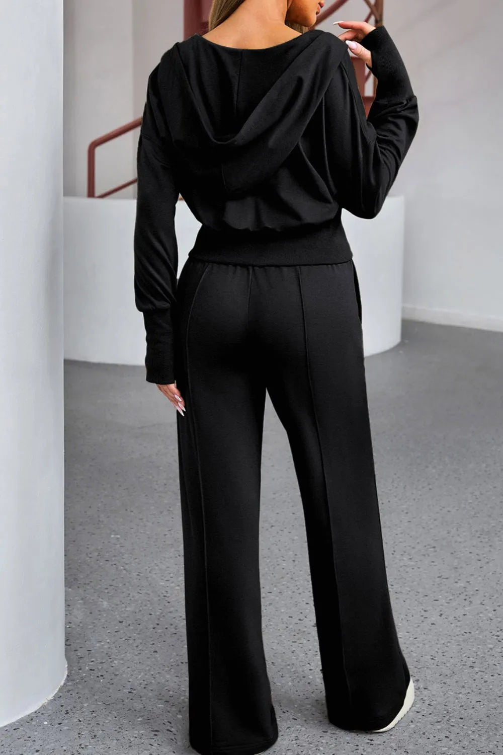 Zip-Up Hoodie and Pants Active Set 