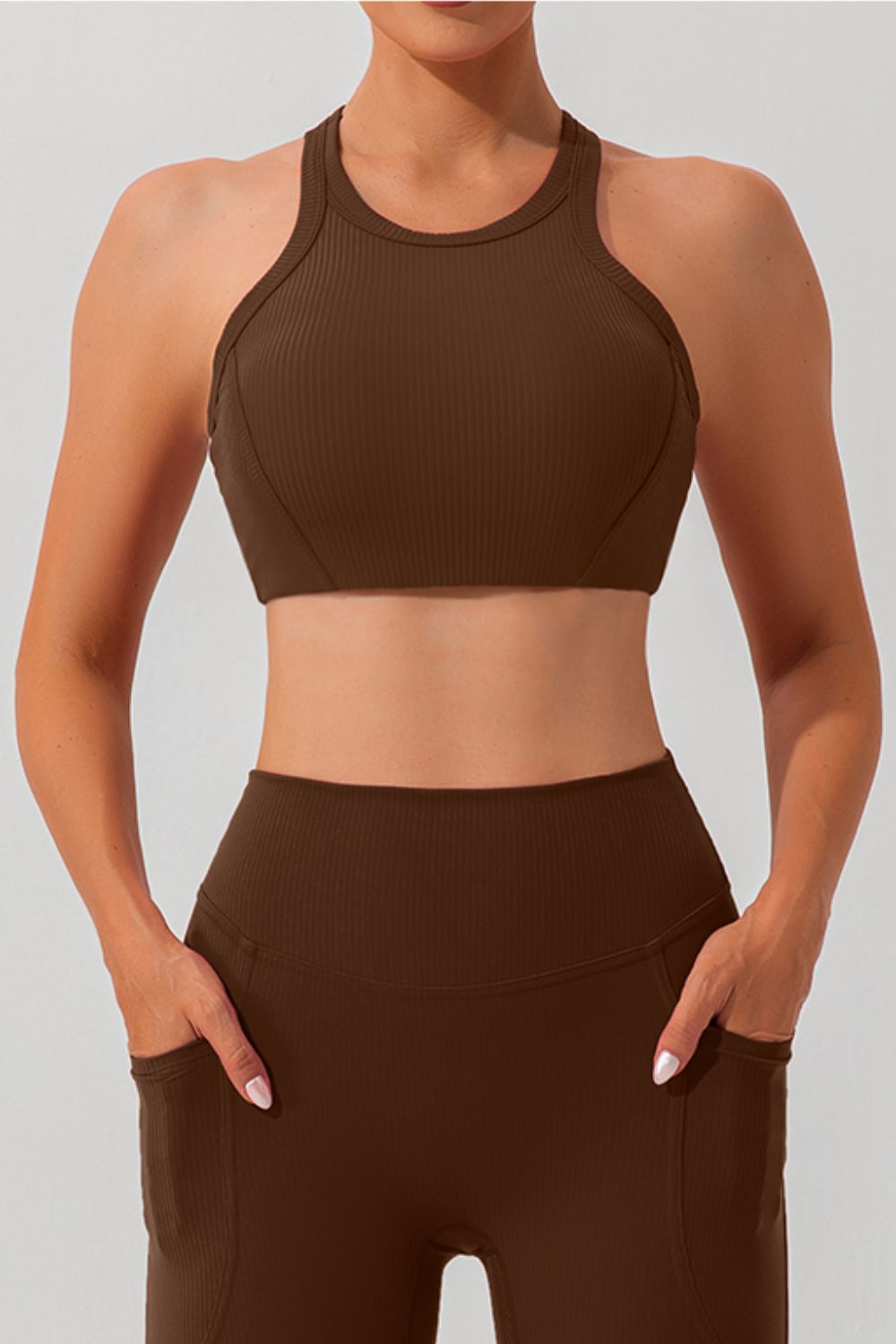 Round Neck Racerback Active Tank 