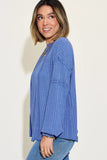Basic Bae Full Size Ribbed Round Neck Long Sleeve T-Shirt Sweaters & Cardigans