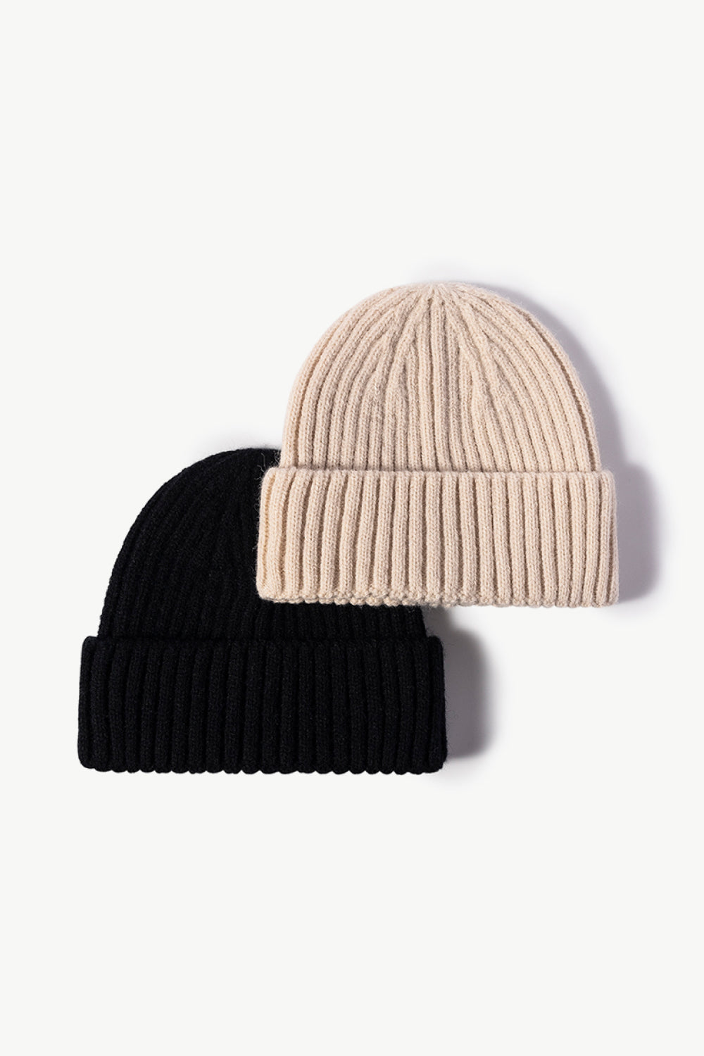 Rib-Knit Cuff Beanie 