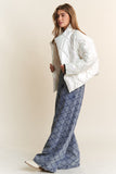 J.NNA Quilted Mock Neck Puffer Jacket 