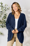 Basic Bae Full Size Ribbed Cocoon Cardigan 