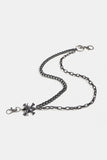 Treasure Point Shape Double Layer Alloy Belt 