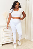 Double Take Wide Waistband Sports Leggings 