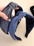 Knotted Polyester Wide Headband 
