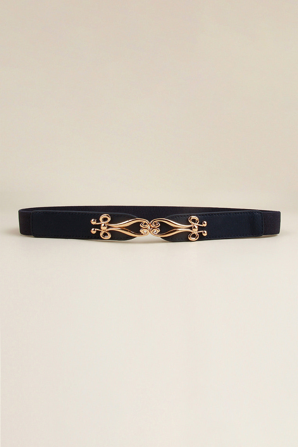 Alloy Buckle Elastic Belt 