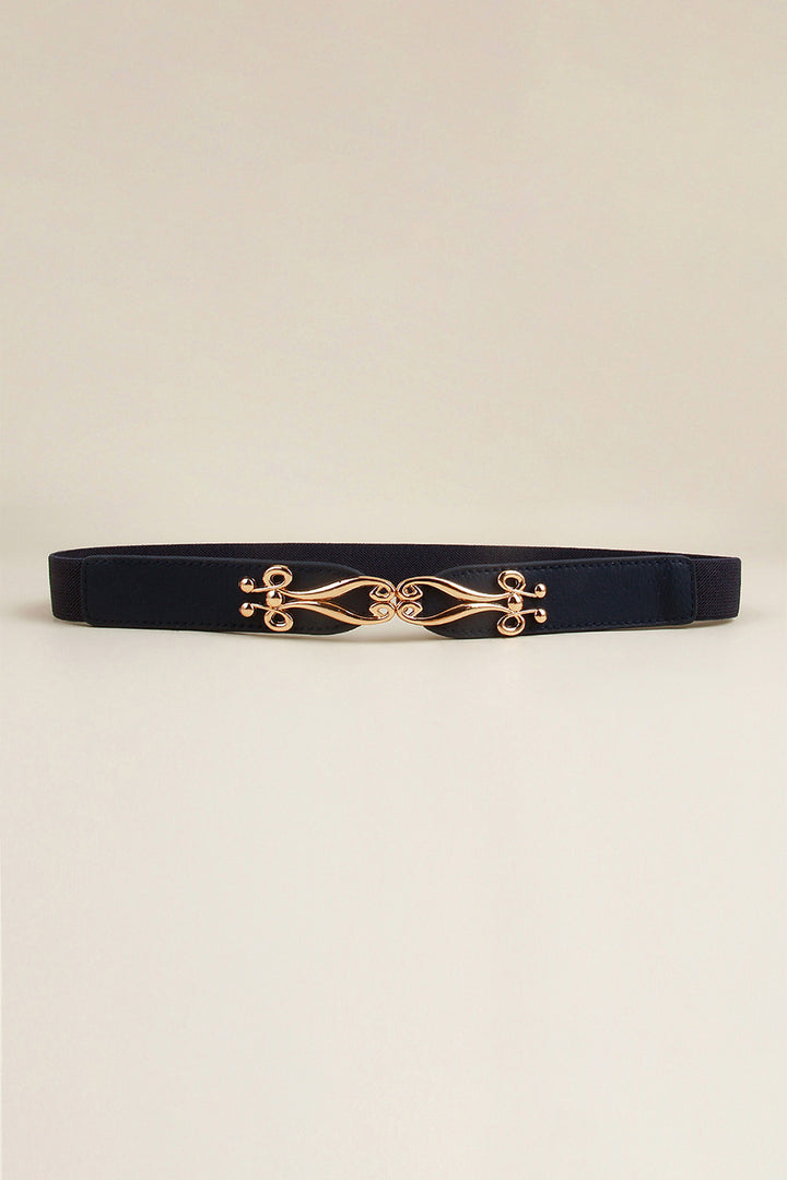 Alloy Buckle Elastic Belt 