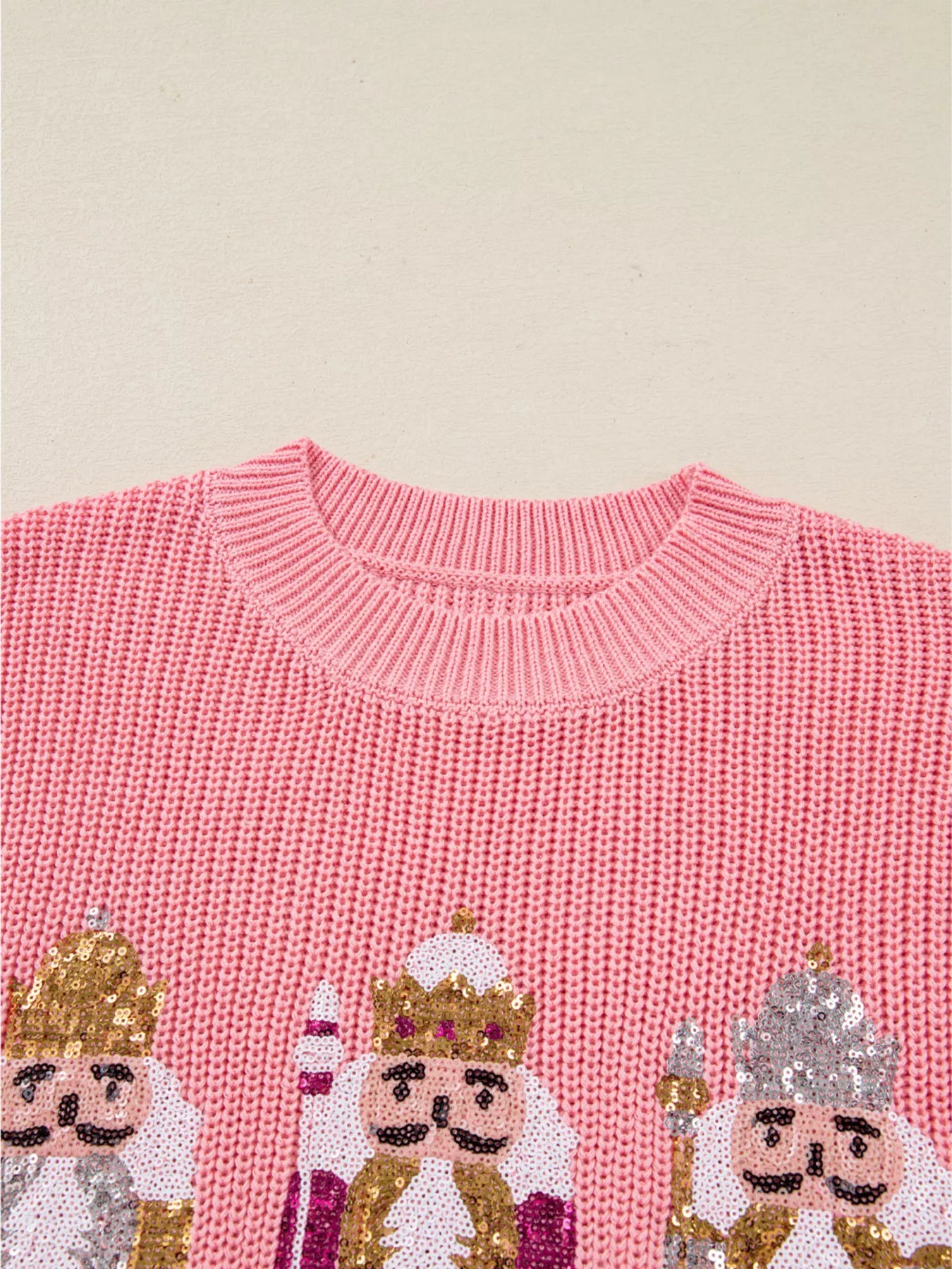 Nutcracker Sequin Short Sleeve Sweater Vest 