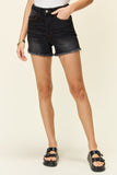 Judy Blue Full Size Tummy Control Fray Hem Shorts 