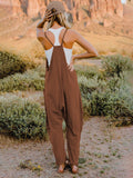 Double Take Full Size Sleeveless V-Neck Pocketed Jumpsuit 