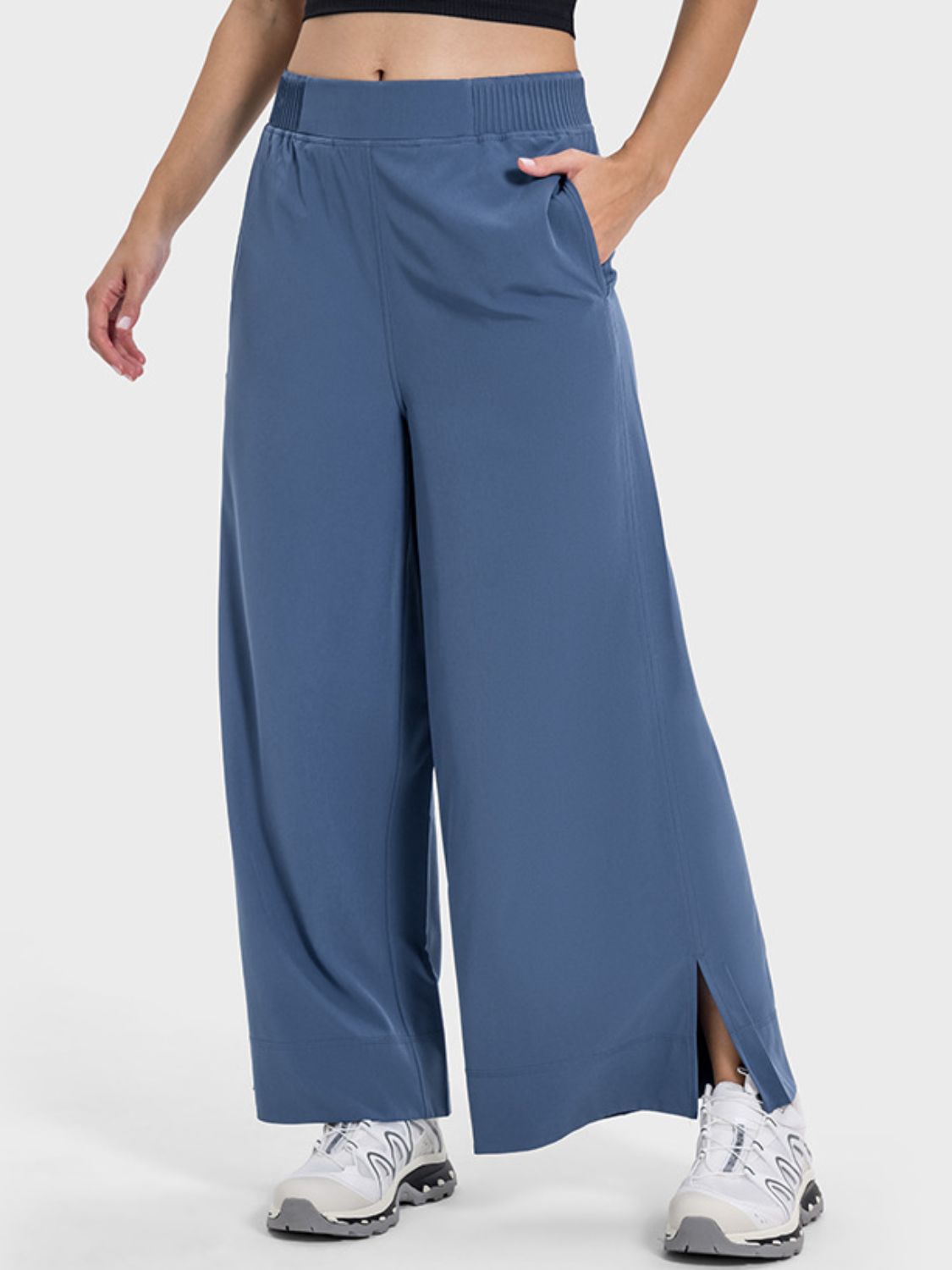 Millennia Slit Wide Leg Active Pants 