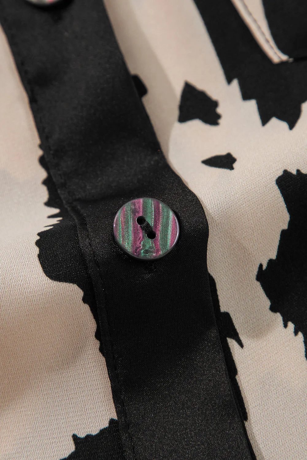 Button Up Long Sleeve Top and Pants Lounge Set Lingerie & Nightwear