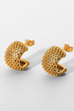 Mesh Half Hoop Earrings 