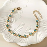 18K Gold-Plated Heart Bracelet 