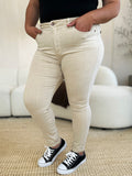 Judy Blue Full Size Garment Dyed Tummy Control Skinny Jeans 