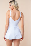White Birch Sleeveless Performance Knit Swim Dress 