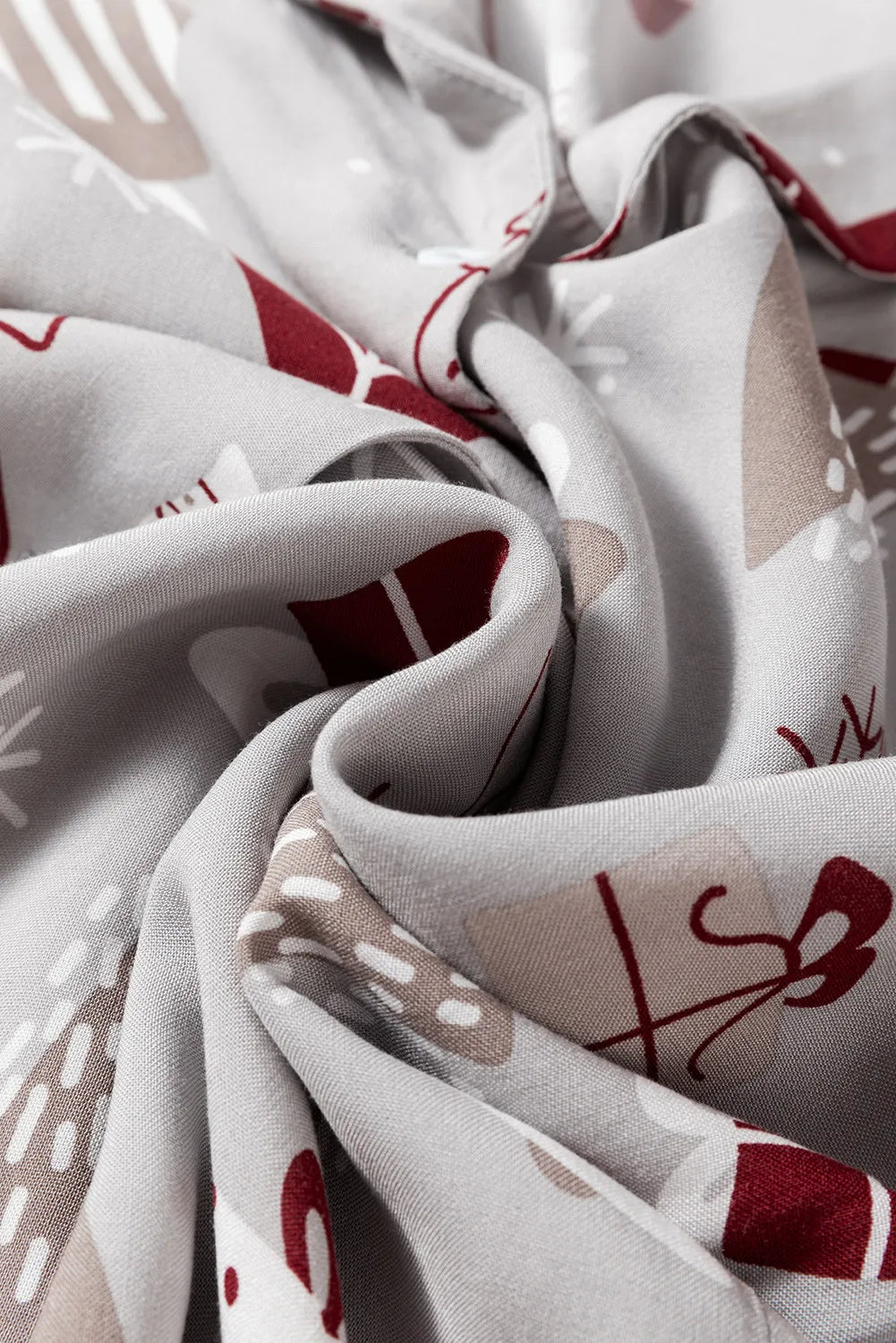 Printed Long Sleeve Top and Pants Lounge Set Lingerie & Nightwear