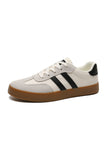 White Striped Lace-up Flat Sneakers Shoes & Bags/Women's Shoes