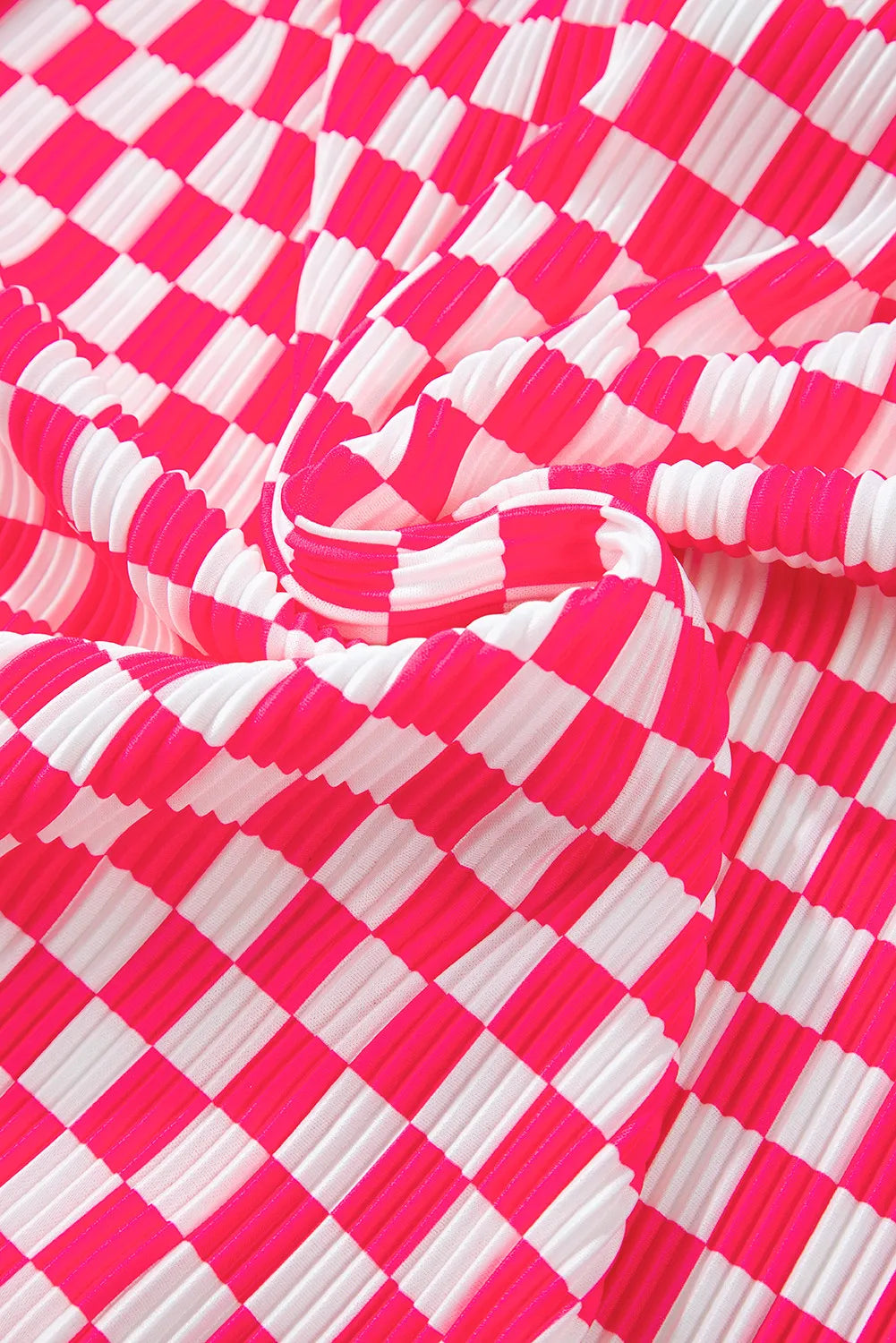 Checkered Button Up Top and Pants Lounge Set Lingerie & Nightwear
