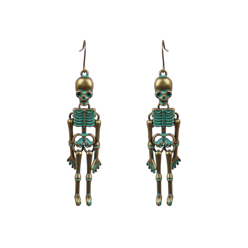 Skeleton Alloy Earrings 