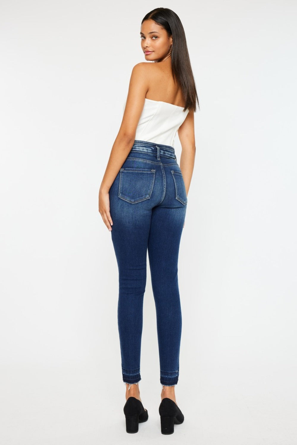 Kancan Full Size High Rise Ankle Skinny Jeans 