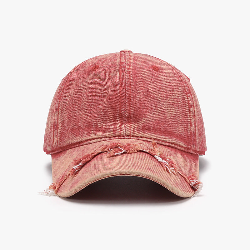 Fringe Adjustable Cotton Baseball Cap 