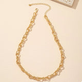 18K Gold-Plated Chain Link Necklace 