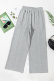 Drawstring Wide Leg Active Pants 