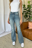 Judy Blue Full Size Medium Rise Tummy Control Destroy Flare 