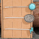 3 PCS/Set Artificial Turquoise Hair Pins 