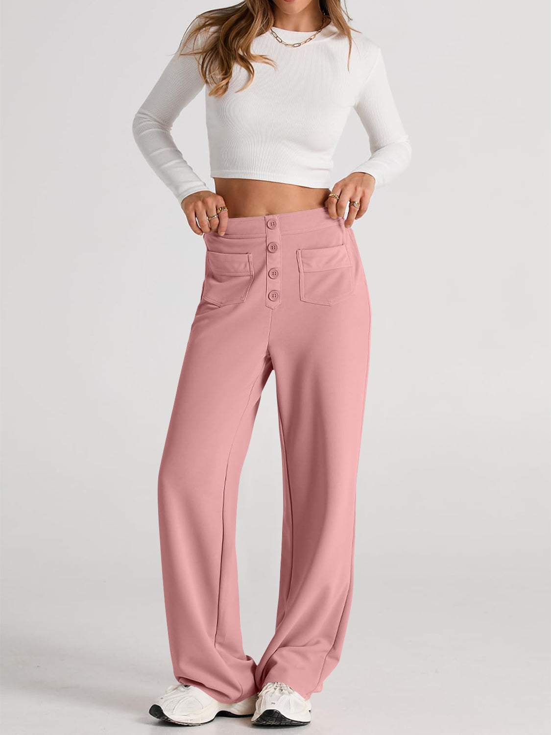 High Waist Wide Leg Pants Pants