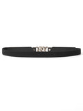 Zinc Alloy Buckle Elastic PU Belt 
