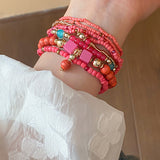 Resin Rice Bead Bracelet 