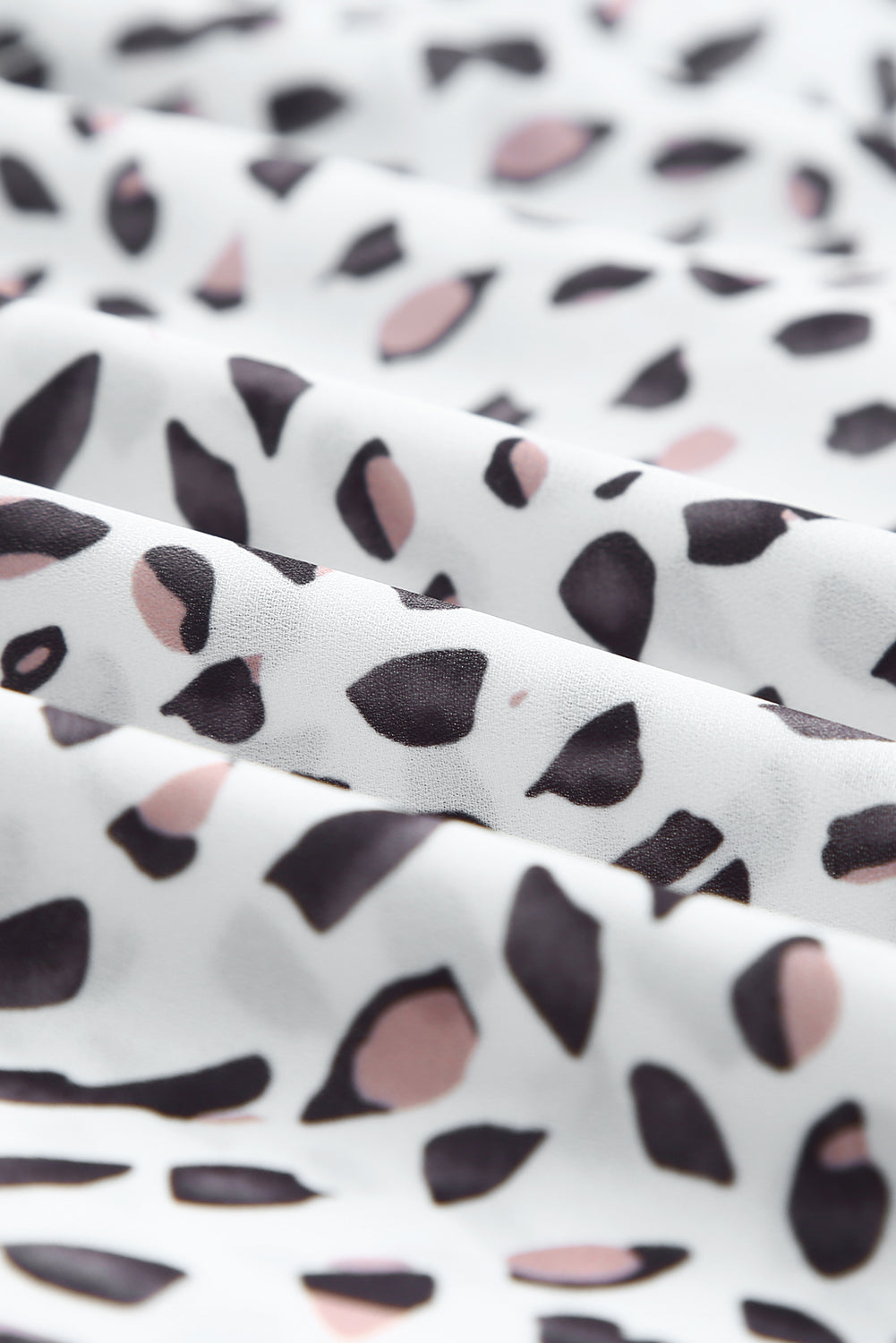 Plus Size Printed Off-Shoulder Half Sleeve Blouse 