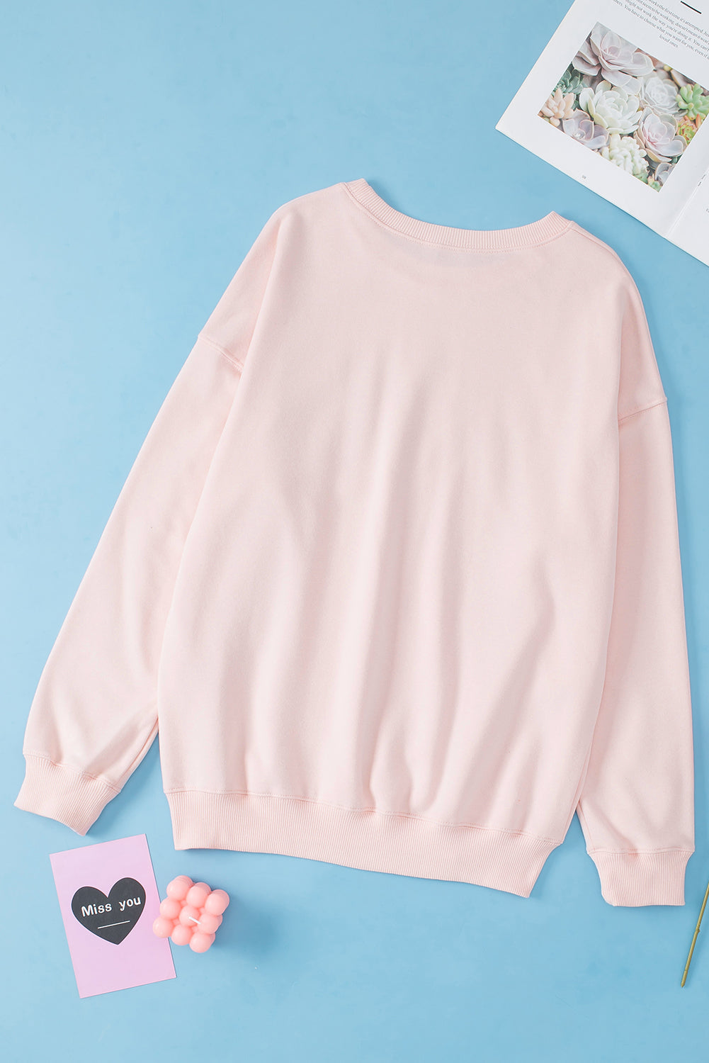 PARIS Round Neck Long Sleeve Sweatshirt 