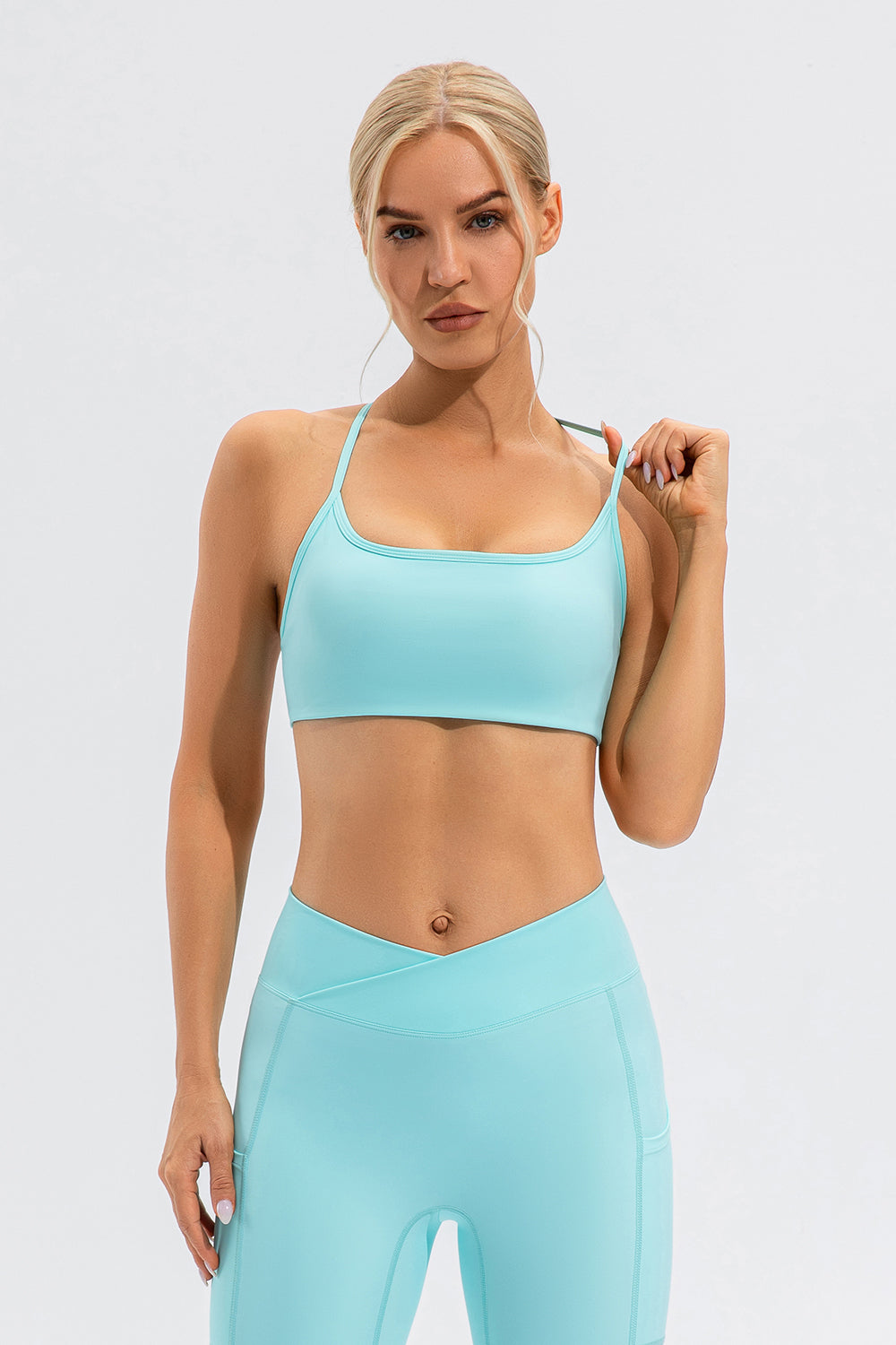 Crisscross Spaghetti Strap Active Cami 