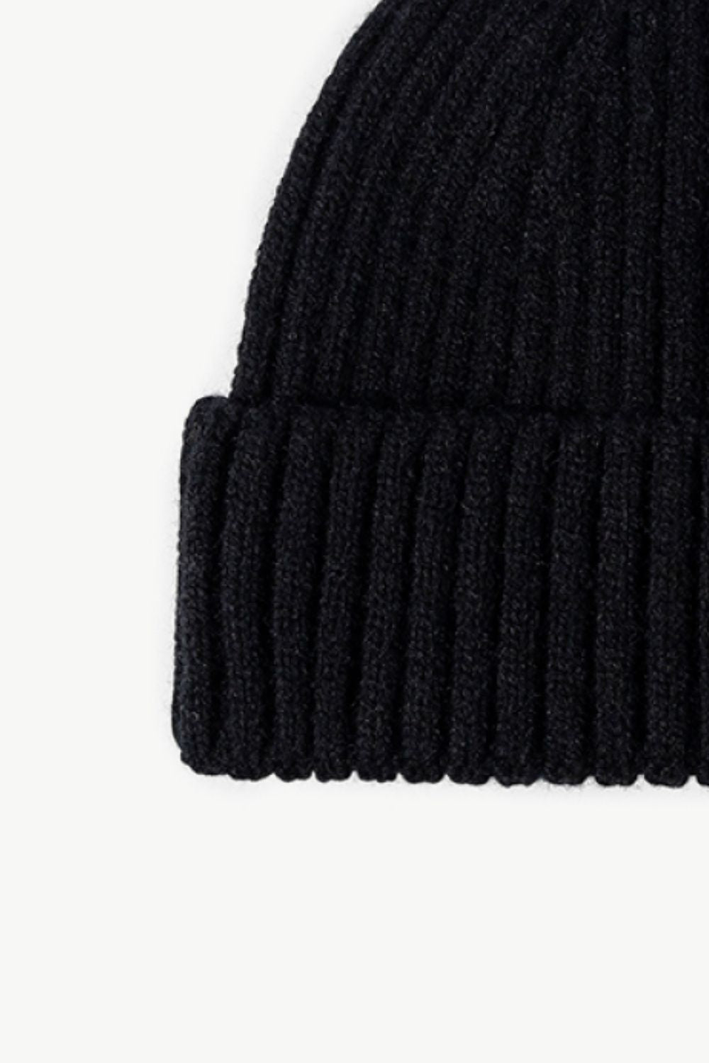 Rib-Knit Cuff Beanie 