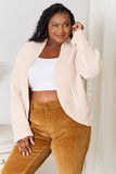 Double Take Open Front Long Sleeve Cardigan 