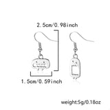 Halloween Asymmetrical Drop Earrings 