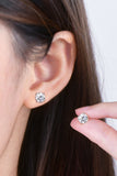 2 Carat Moissanite 925 Sterling Silver Stud Earrings 