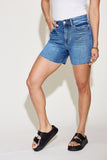 Judy Blue Full Size High Waist Slim Denim Shorts 
