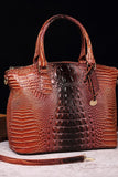Gradient PU Leather Handbag 