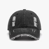 Distressed Adjustable Cotton Baseball Cap 