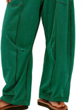Drawstring Wide Leg Pants 