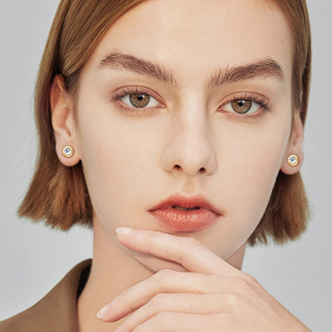 Moissanite 925 Sterling Silver Stud Earrings 