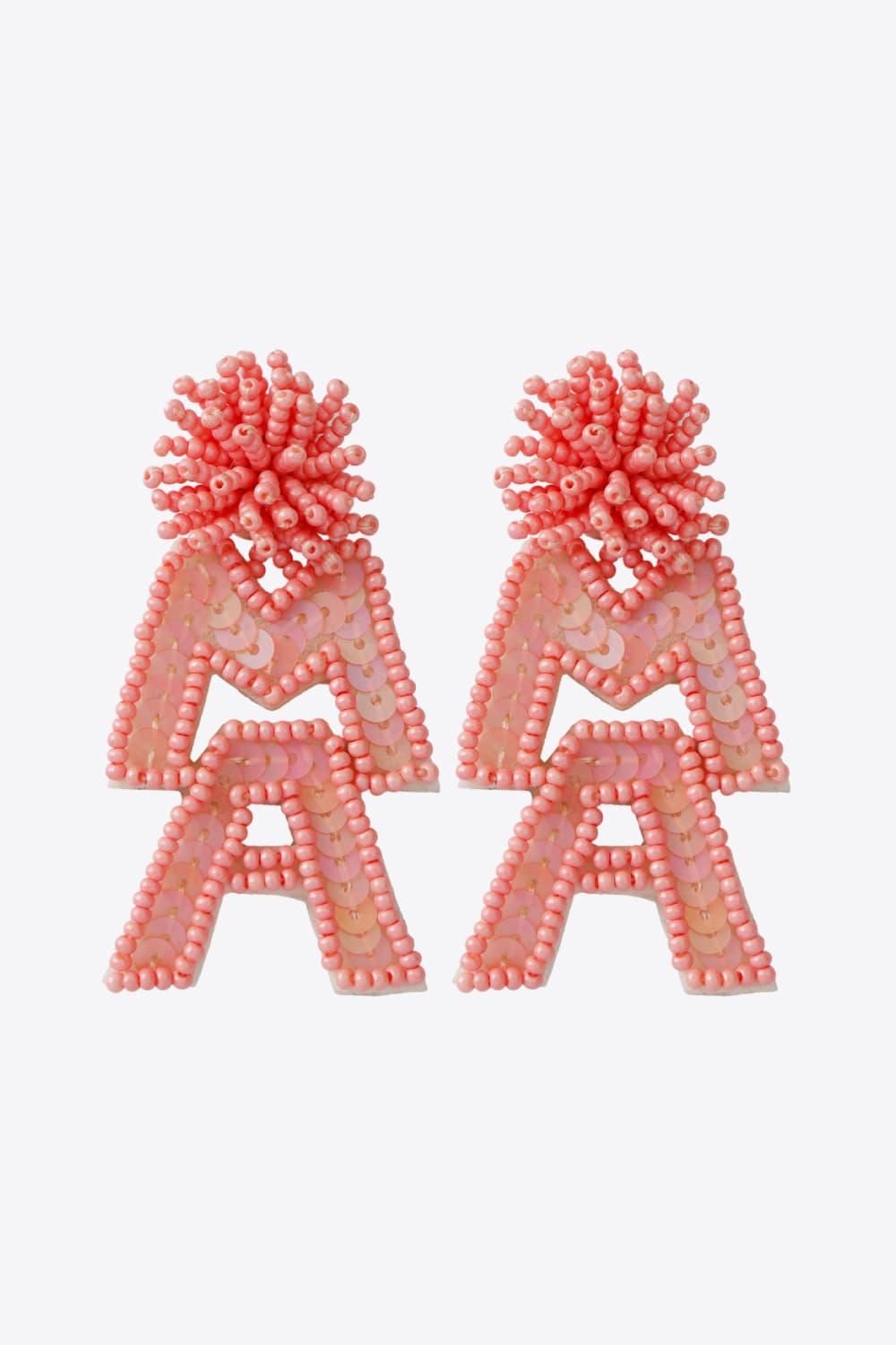 MAMA Beaded Dangle Earrings 